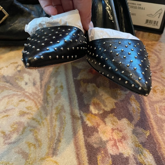 Euc black studded heels - Picture 2 of 4